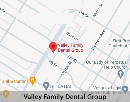 Map image for Family Dentist in Downey, CA